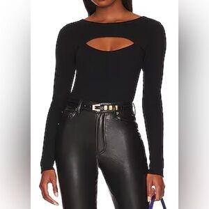 Revolve Stitches & Stripes Donna Bodysuit in Black Size Smalll